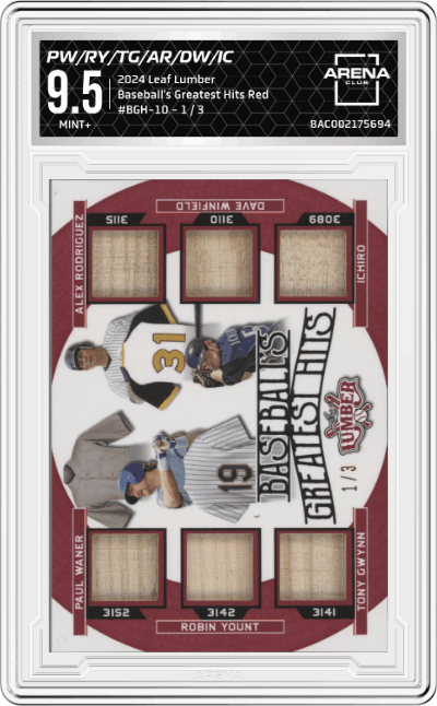 Paul Waner/Robin Yount/Tony Gwynn/Alex Rodriguez/Dave Winfield/Ichiro