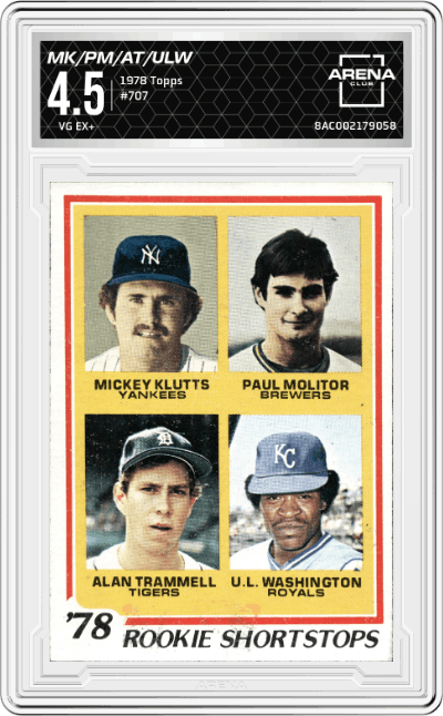 Mickey Klutts / Paul Molitor / Alan Trammell / U.L. Washington
