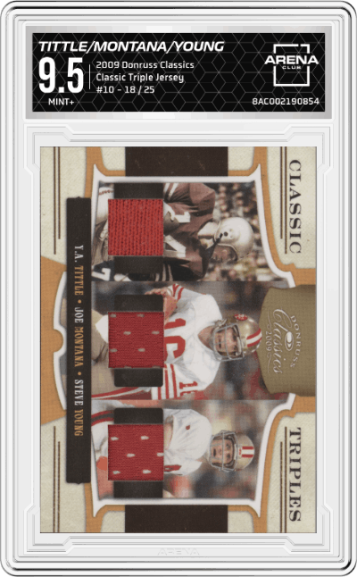 Y.A. Tittle/Joe Montana/Steve Young 