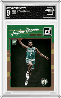 Jaylen Brown from the 2016-17 Panini Donruss  set graded by Arena Club and given an overall grade of 9.
