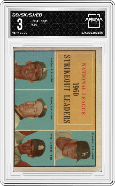 Don Drysdale/Sandy Koufax/Sam Jones/Ernie Broglio