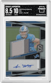 Sam LaPorta from the 2023 Panini Spectra set graded by Arena Club and given an overall grade of 8.5.