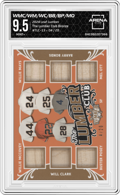 Willie McCovey/Willie Mays/Will Clark/Barry Bonds/Buster Posey/Mel Ott