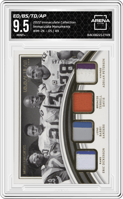 Eric Dickerson/Barry Sanders/Terrell Davis/Adrian Peterson