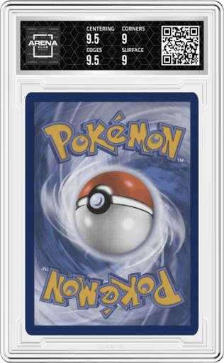 Charizard ex from the 2023 Pokemon SV set graded by Arena Club and given an overall grade of 9.5.