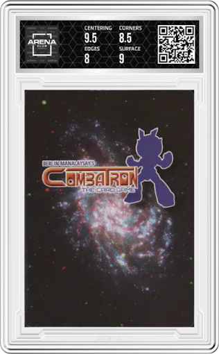 Combatron Foot Blades from the 2018 Combatron set graded by Arena Club and given an overall grade of 8.5.