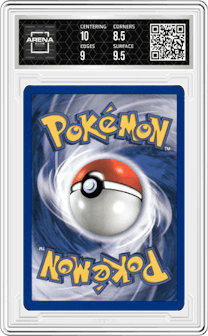 Dark Arbok from the 2000 Pokemon set graded by Arena Club and given an overall grade of 9.