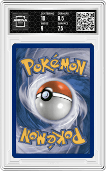 Metagross from the 2009 Pokemon Platinum set graded by Arena Club and given an overall grade of 8.