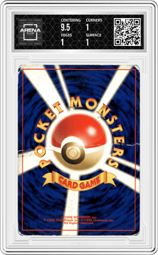 Scizor from the 2000 Pokemon Neo 2 JPN set graded by Arena Club.