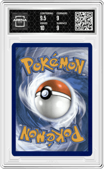 Sparkling Crystal from the 2024 Pokemon SV set graded by Arena Club and given an overall grade of 9.5.