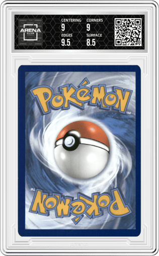 Pikachu from the 2023 Pokemon SV set featuring a Scarlet & Violet - Paldea Evolved Elite Trainer Box parallel graded by Arena Club and given an overall grade of 9.