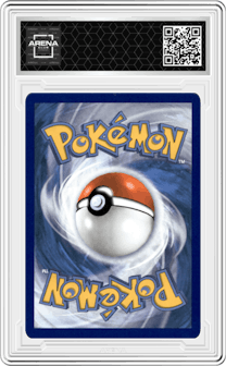 Charizard from the 2021 Pokemon SWSH set featuring a Base Set parallel graded by Arena Club and given an overall grade of 0.