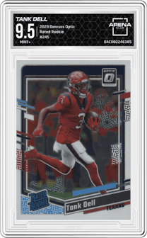 Tank Dell from the 2023 Donruss Optic set graded by Arena Club and given an overall grade of 9.5.
