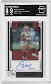 Eli Mitchell from the 2022 Panini One set featuring a Black parallel graded by Arena Club and given an overall grade of 9.