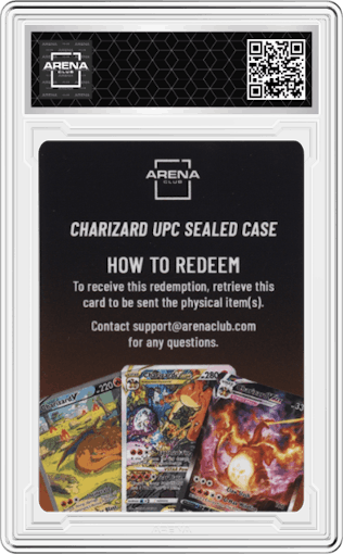 Redemption from the Charizard UPC set graded by Arena Club.