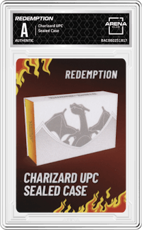 Redemption from the Charizard UPC set graded by Arena Club.