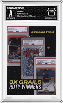 Redemption from the 3x Grails set graded by Arena Club and given an overall grade of 0.