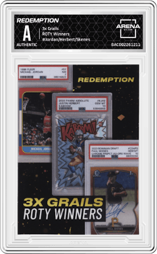 Redemption from the 3x Grails set graded by Arena Club.