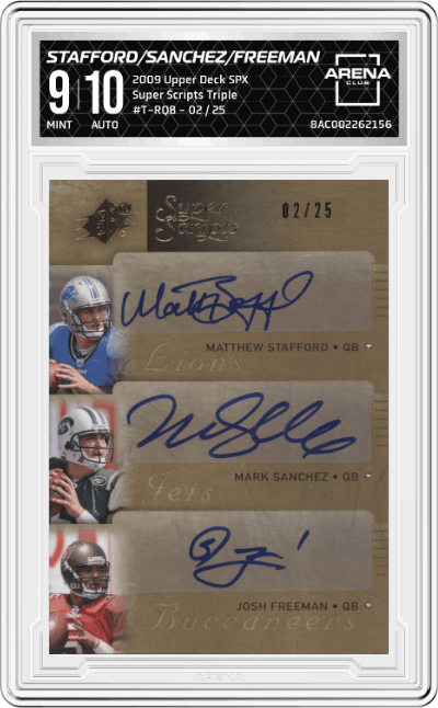 Matthew Stafford/Mark Sanchez/Josh Freeman