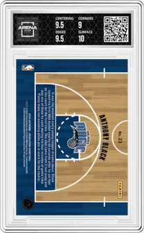 Anthony Black from the 2023-24 Panini Revolution set graded by Arena Club and given an overall grade of 9.5.
