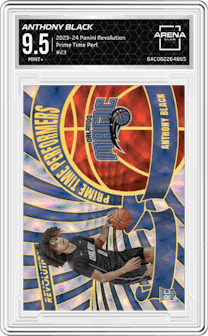 Anthony Black from the 2023-24 Panini Revolution set graded by Arena Club and given an overall grade of 9.5.