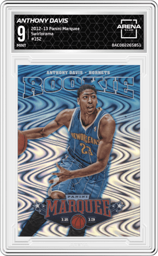 Anthony Davis from the 2012-13 Panini Marquee  set graded by Arena Club and given an overall grade of 9.