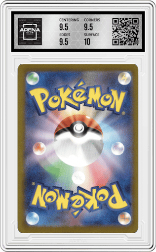 Terapagos ex from the 2024 Pokemon SV JPN set graded by Arena Club and given an overall grade of 10.