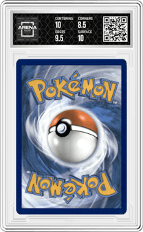 Charizard ex from the 2024 Pokemon SV set graded by Arena Club and given an overall grade of 9.
