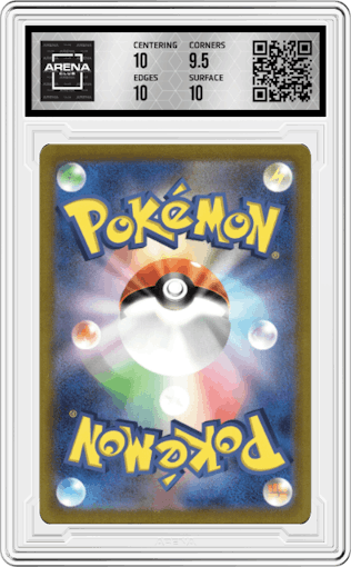 Psyduck from the 2023 Pokemon SV JPN set graded by Arena Club and given an overall grade of 10.