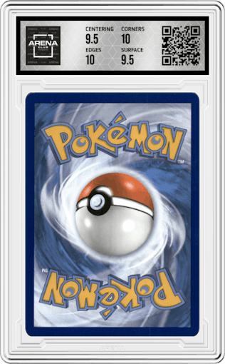 Roseanne's Backup from the 2022 Pokemon SWSH set graded by Arena Club and given an overall grade of 10.