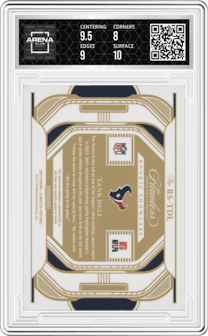 Tank Dell from the 2023 Panini Flawless set graded by Arena Club and given an overall grade of 8.5.