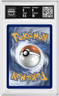 Cassiopeia from the 2024 Pokemon SV set graded by Arena Club and given an overall grade of 9.5.