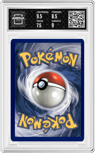 Magneton from the 1999 Pokemon set graded by Arena Club and given an overall grade of 8.