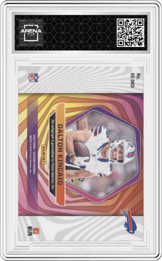 Dalton Kincaid from the 2023 Panini Illusions set graded by Arena Club.
