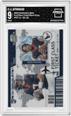 C.J. Stroud from the 2023 Panini Contenders Optic set featuring a Black Scope parallel graded by Arena Club and given an overall grade of 9.