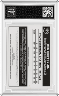 Ken Griffey Jr. from the 2018 Panini Donruss Optic set graded by Arena Club and given an overall grade of 0.