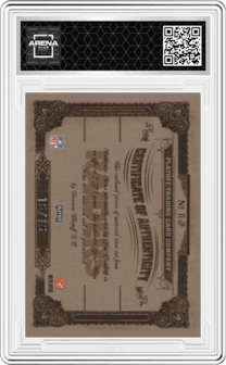 Jim Plunkett from the 2006 Playoff National Treasures set graded by Arena Club.