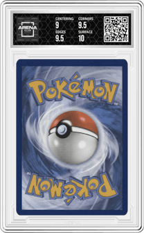 Feebas from the 2024 Pokemon SV set graded by Arena Club and given an overall grade of 9.5.