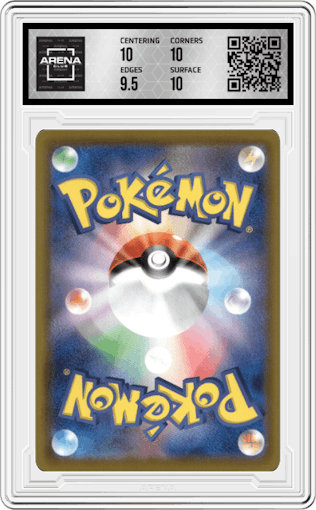 Flareon V from the 2021 Pokemon SWSH JPN set graded by Arena Club and given an overall grade of 10.