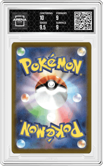 Galarian Perrserker V from the 2022 Pokemon SWSH JPN set graded by Arena Club and given an overall grade of 9.5.
