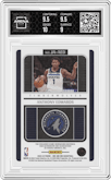 Anthony Edwards from the 2022-23 Panini One and One set featuring a Red parallel graded by Arena Club and given an overall grade of 9.5.