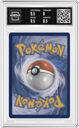 Jolteon V from the 2021 Pokemon SWSH set graded by Arena Club and given an overall grade of 9.