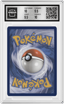 Minior from the 2023 Pokemon SV set graded by Arena Club and given an overall grade of 10.