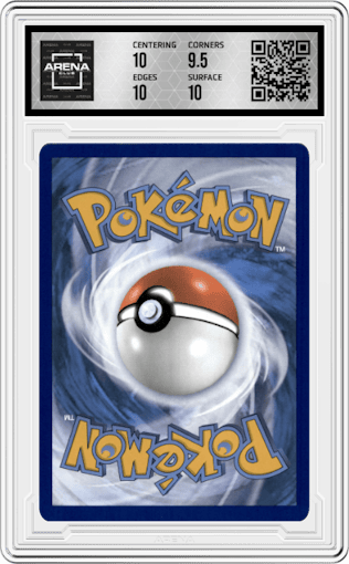 Lucario VStar from the 2023 Pokemon SWSH set featuring a Crown Zenith ETB parallel graded by Arena Club and given an overall grade of 10.