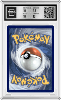 Rose from the 2020 Pokemon SWSH set graded by Arena Club and given an overall grade of 10.