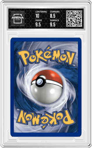 Poochyena from the 2003 Pokemon EX set graded by Arena Club and given an overall grade of 9.