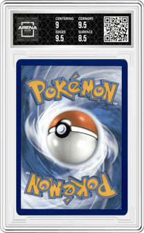 Tinkaton ex from the 2023 Pokemon SV set graded by Arena Club and given an overall grade of 9.