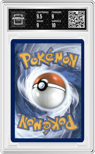 Mewtwo from the 2023 Pokemon SV set featuring a Ultra Premium Collection parallel graded by Arena Club and given an overall grade of 9.5.