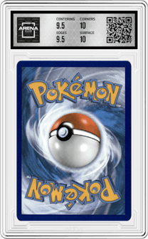Mewtwo V from the 2022 Pokemon SWSH set graded by Arena Club and given an overall grade of 10.