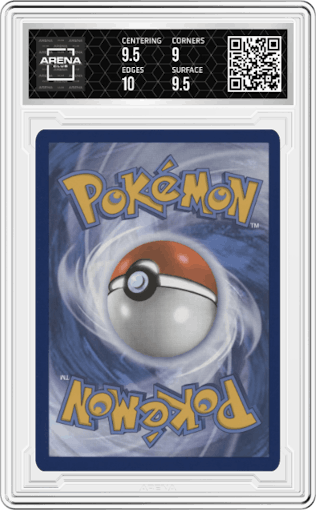 Wigglytuff ex from the 2024 Pokemon SV set graded by Arena Club and given an overall grade of 9.5.
